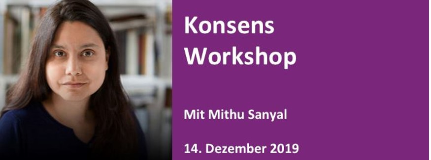 Konsens Workshop mit Mithu Sanyal